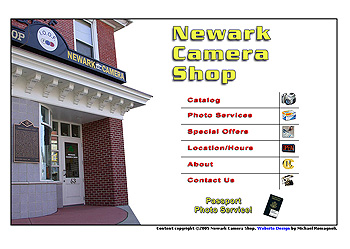 Newark Camera Shop Website Design Review