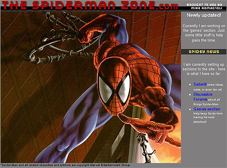 The Spider-Man Zone Website Design Review